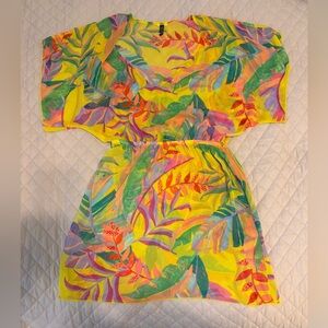 BECCA Vibrant Tropical Print COVERUP DRESS